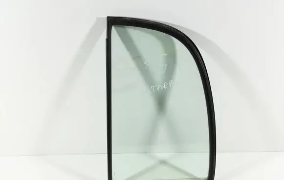 Rear vent window glass