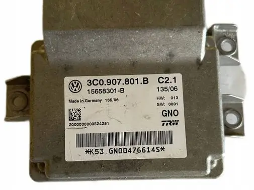 Volkswagen PASSAT B6 Hand brake control module 15658301B 3C0907801B