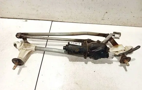 Front wiper linkage and motor