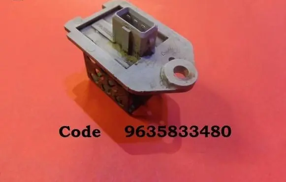 Peugeot 607 Heater blower motor/fan resistor 9635833480