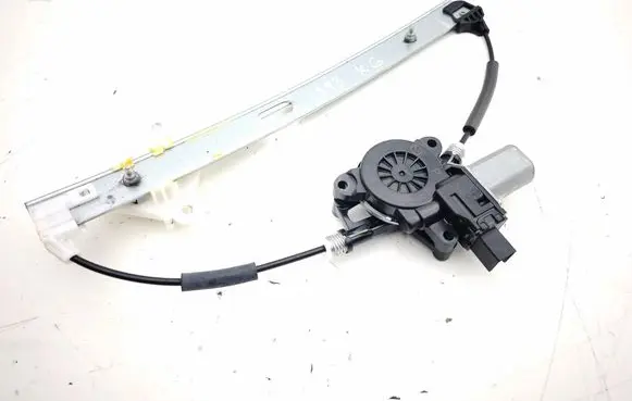 Rear door window regulator with motor