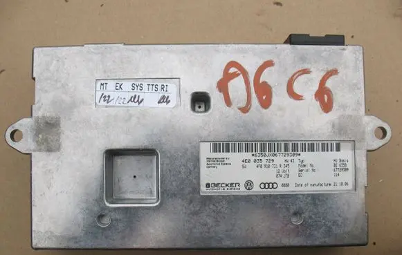 Audi A6 S6 C6 4F MMI control unit 4E0035729