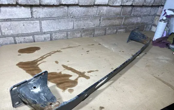 Rear bumper support beam
