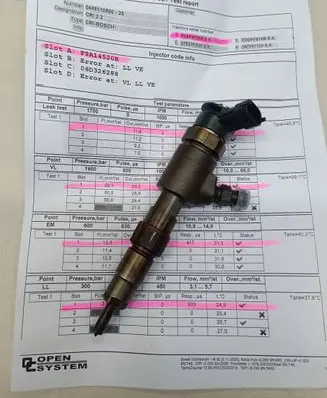 Peugeot 508 Fuel injector 0445110566 F8A14520B 98A14520
