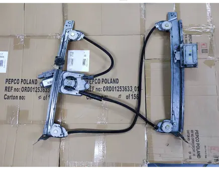 Opel Tigra B Front door window regulator with motor 93163588L