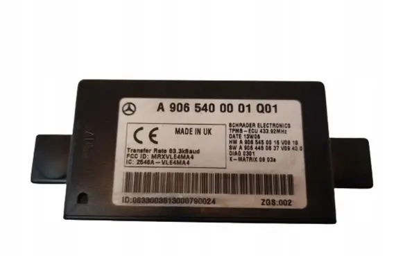 Volkswagen Crafter Tire pressure control unit A9065400001