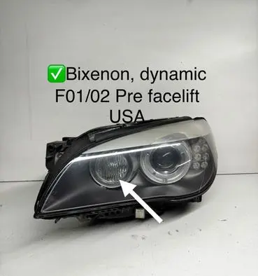 BMW 7 F01 F02 F03 F04 Headlight/headlamp 7182153 6558100000 00332449
