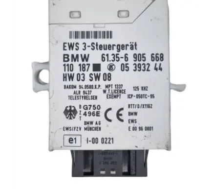 BMW 3 E46 Immobilizer control unit/module 61356905668 6905668