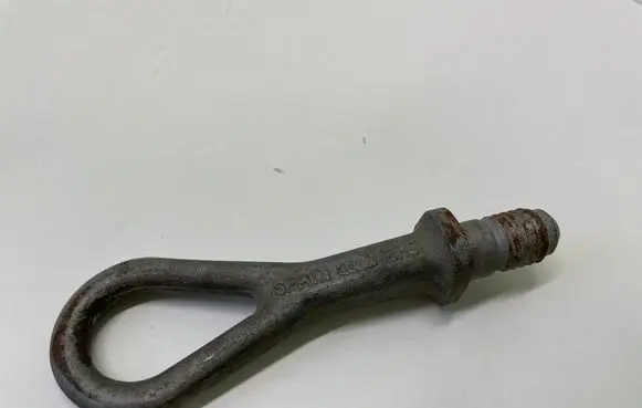 Towing hook eye