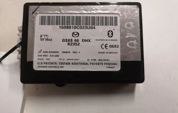 Mazda 6 Bluetooth control unit module GS8S66DHX K2352 7257426