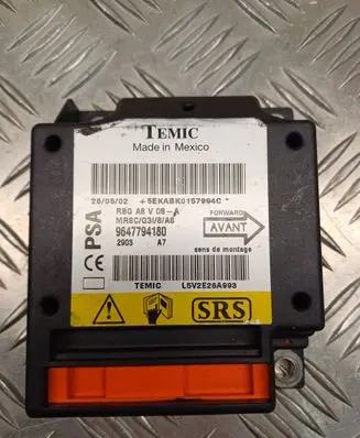 Citroen C3 Airbag control unit/module 9647794180
