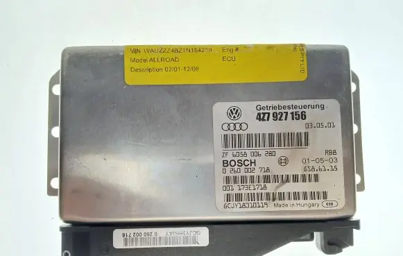 Audi A6 Allroad C5 Gearbox control unit/module 4Z7927156 6058006280 0260002718
