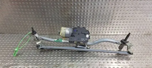 Front wiper linkage and motor