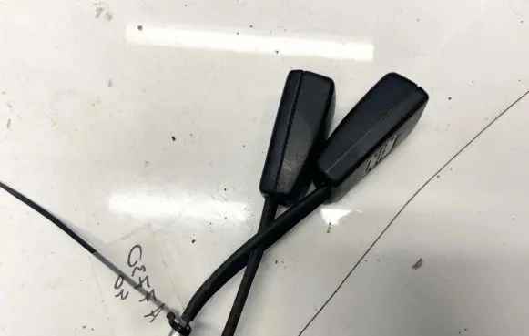 Middle seatbelt buckle (rear)
