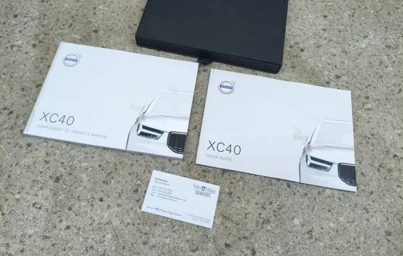 Volvo XC40 Owners service history hand book 