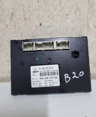 Mercedes-Benz S W221 Air conditioning/heating control unit A2218709987 00124900 5HB00867006