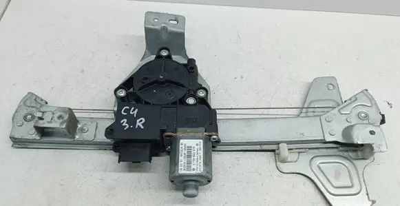 Citroen C4 I Rear door window regulator with motor 9672118680 0130822576 128000501