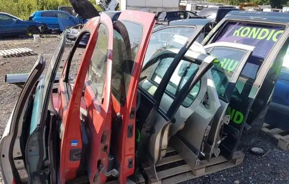 Renault Kangoo I Front door raudonos