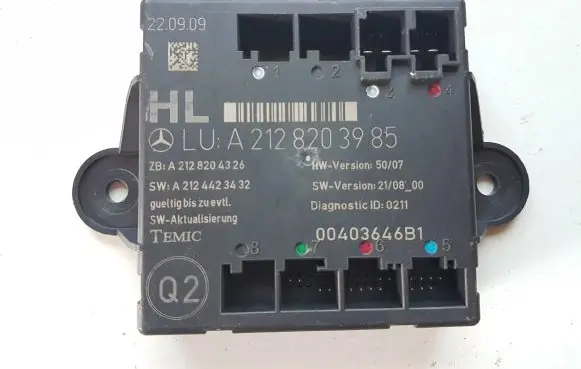Mercedes-Benz E W212 Door control unit/module A2128203985