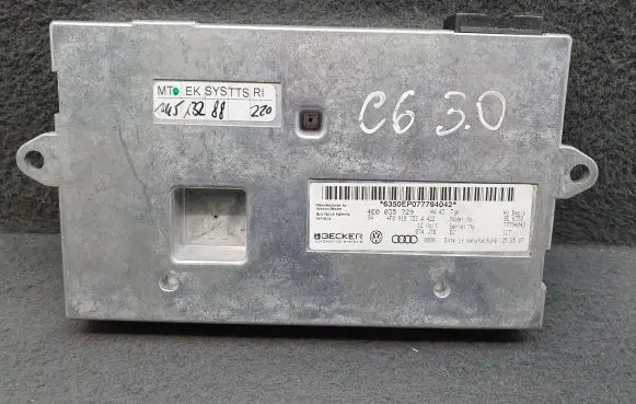 Audi A6 S6 C6 4F MMI control unit 4F0910732A 4E0035729