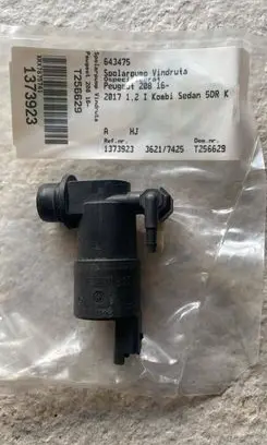 Peugeot 208 I Windscreen/windshield washer pump 643475 T256629 36217425