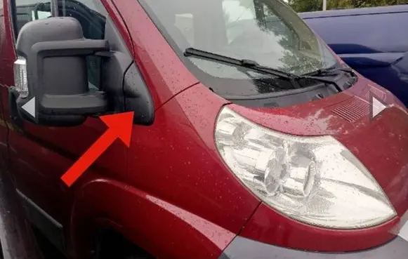 Plastic wing mirror trim cover