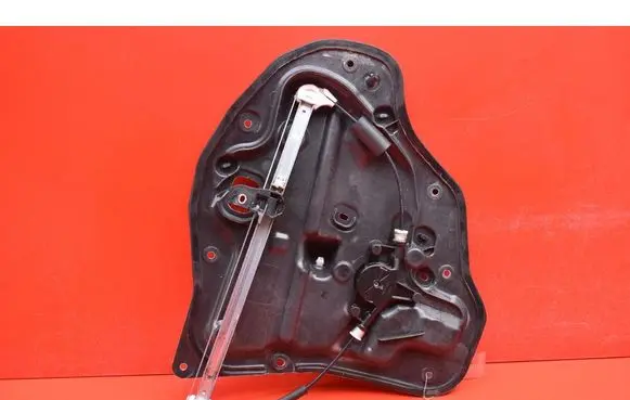 Rear door window regulator with motor