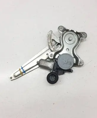 Rear door window regulator with motor
