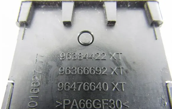 Peugeot 208 Headlight level height control switch 9801662777