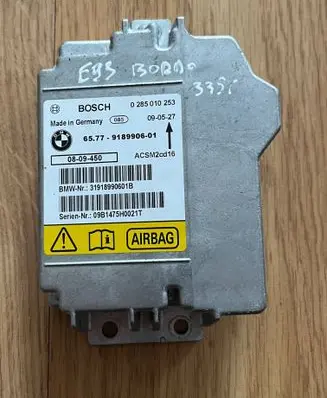 BMW 3 E92 E93 Airbag control unit/module 9189906 65779189906 0285010253