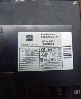 Seat Ibiza II (6k) Comfort/convenience module 6K0962258A