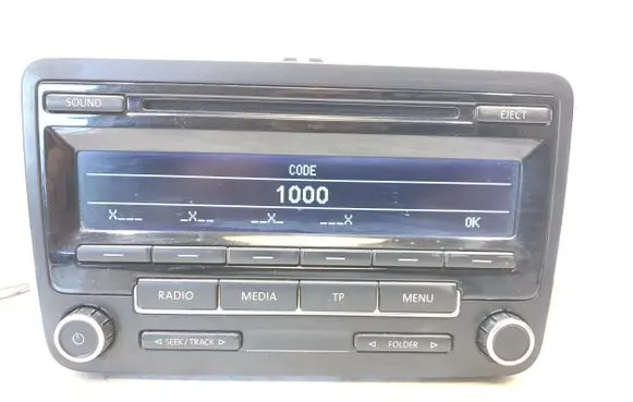 Volkswagen Jetta VI Radio/CD/DVD/GPS head unit 7640211360 1K0035186AN VWZ1Z2L3136285