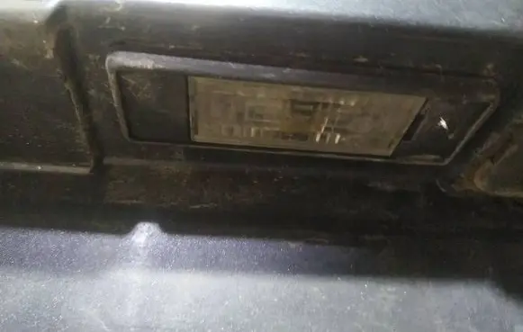 Peugeot 807 Number plate light