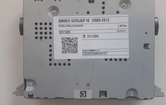 BMW 5 F10 F11 Radio/CD/DVD/GPS head unit 9311305