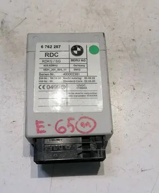 BMW 7 E65 E66 Tire pressure control unit 6762257 43392MHZ 400002381