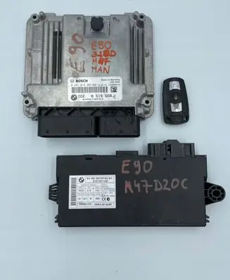 BMW 3 E90 E91 Engine ECU kit and lock set 8519668 0281018985