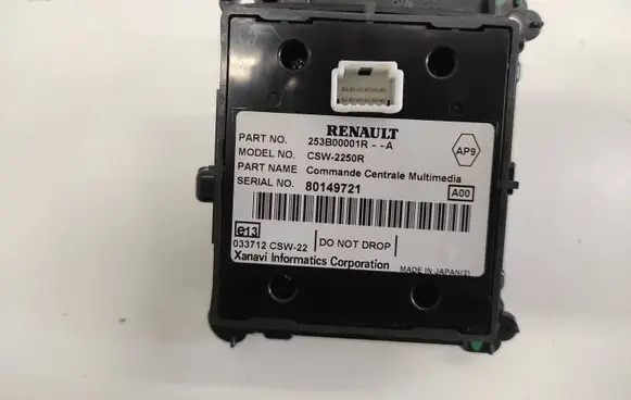 Renault Laguna III On-board computer control switch 253B00001R 80149721 CSW2250R