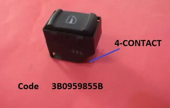 Skoda Octavia Mk1 (1U) Electric window control switch 3B0959855B
