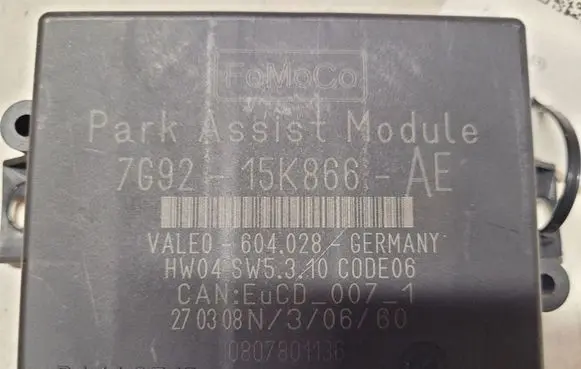 Ford Galaxy Parking PDC control unit/module 7G9215K866AE 604028