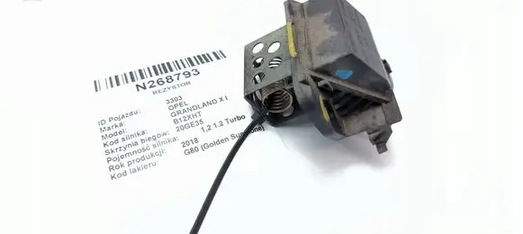 Opel Grandland X Heater blower motor/fan resistor 9673999980