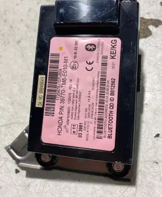 Honda Insight Bluetooth control unit module 39770T18E010M1 1720478 00048649