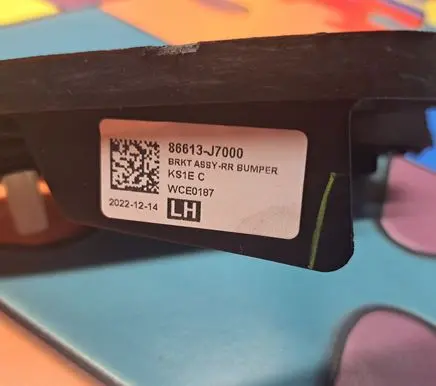 KIA Ceed Rear bumper mounting bracket 86613J7000