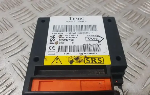 Citroen C3 Airbag control unit/module 9651927580