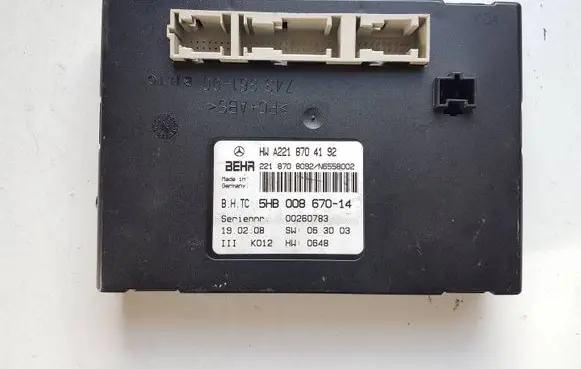 Mercedes-Benz S W221 Climate control unit A2218704192