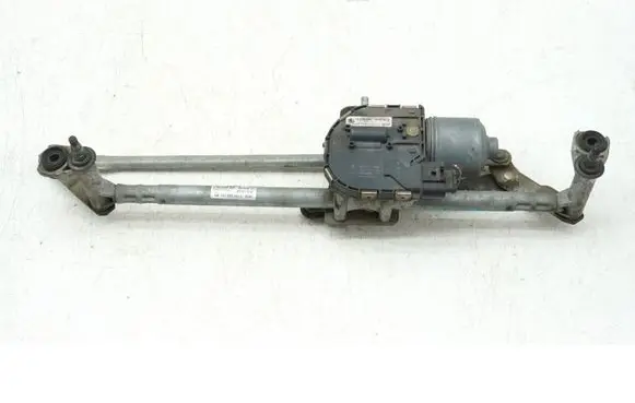 Front wiper linkage and motor