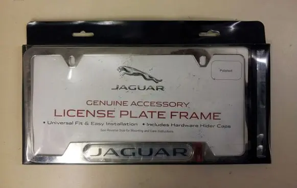 Jaguar XJ X350 Number Plate Surrounds Holder Frame 02C2A1175