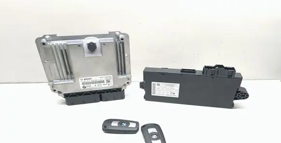 BMW 3 E90 E91 Engine ECU kit and lock set 8512047 0281017520 9237047