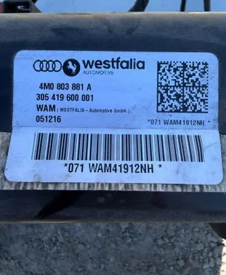 Audi Q7 4M Tow bar set 4M0971124H 4M0803881A