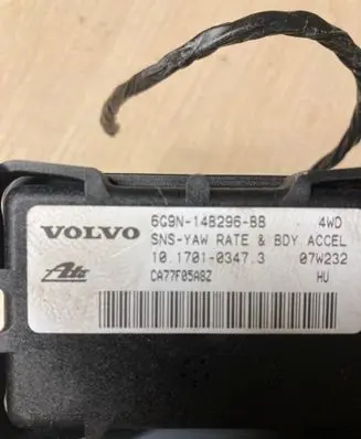Volvo XC70 ESP acceleration yaw rate sensor 6G9N3C187MB