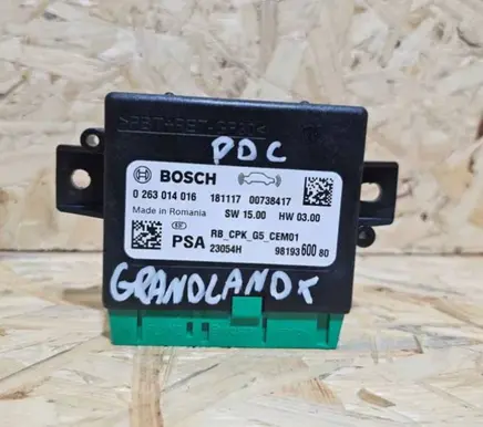Opel Grandland X Parking PDC control unit/module 9819360080 0263014016 00738417